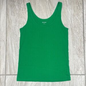 Old Navy Fitted Green Sleeveless Tank Top
